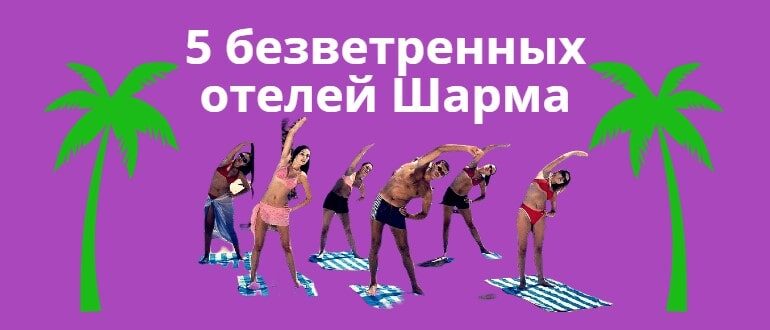 5 безветренных отелей Шарм эль Шейха